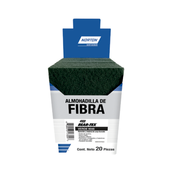 Almohadilla de fibra verde