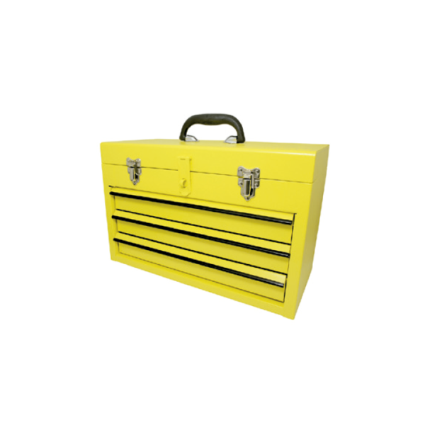 Caja metálica para herramientas de 3 gavetas